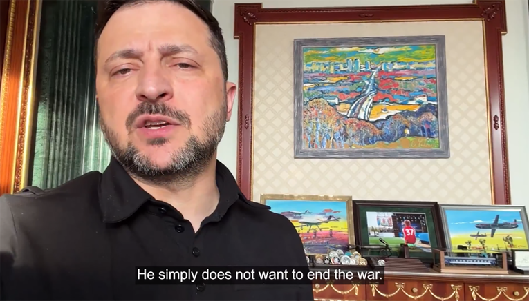VIDEO Zelenski odgovorio Putinu: Rusija ponovno bira rat