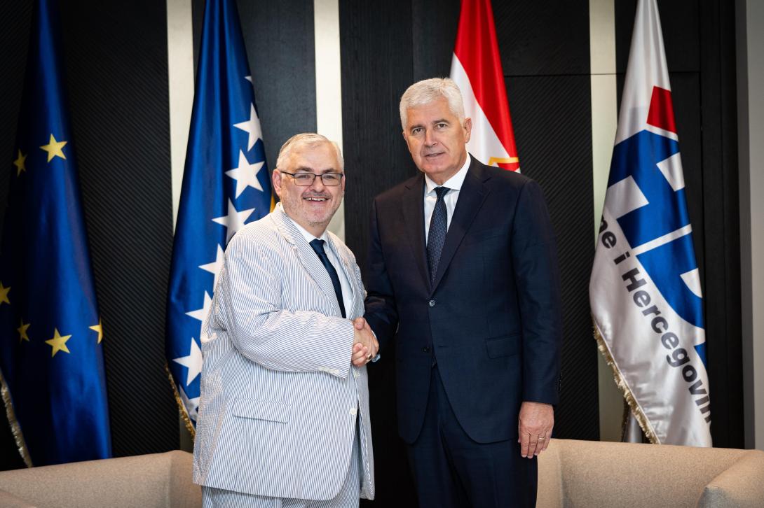 Čović s Crishockom: Politički dijalog i dogovor ključni za stabilnost BiH