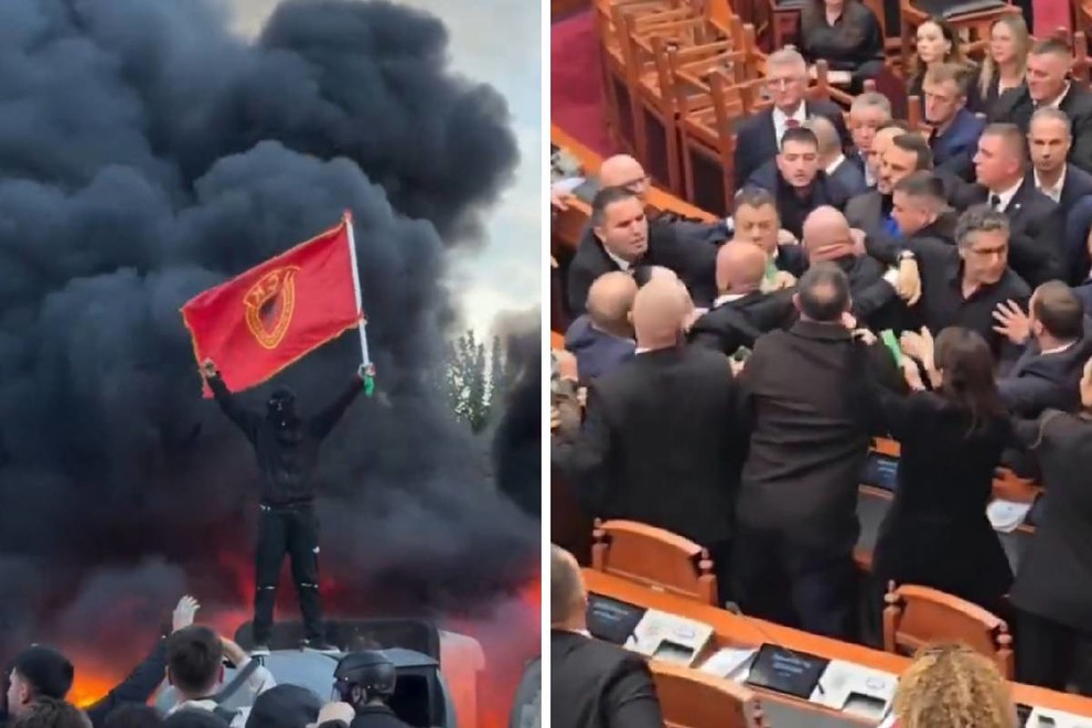 VIDEO Sukobi u Albaniji ne prestaju, tučnjava i u parlamentu VIDEO Sukobi u Albaniji ne prestaju, tučnjava i u parlamentu