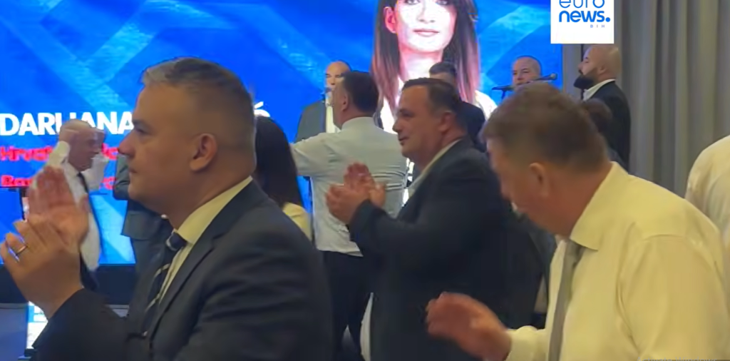 VIDEO Pogledajte kako se slavilo u Izbornom stožeru HDZ BiH nakon pobjede Darijane Filipović